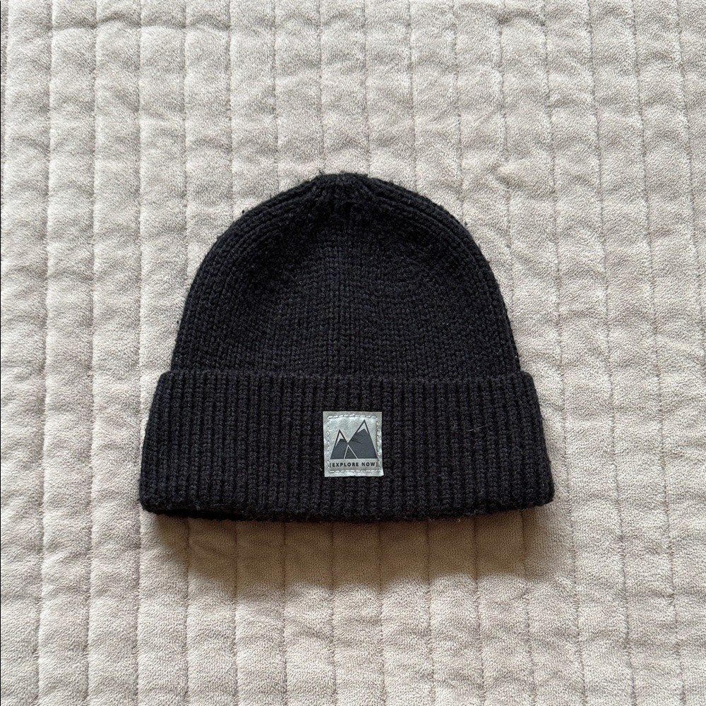 Zara Black Knit Kids Beanie